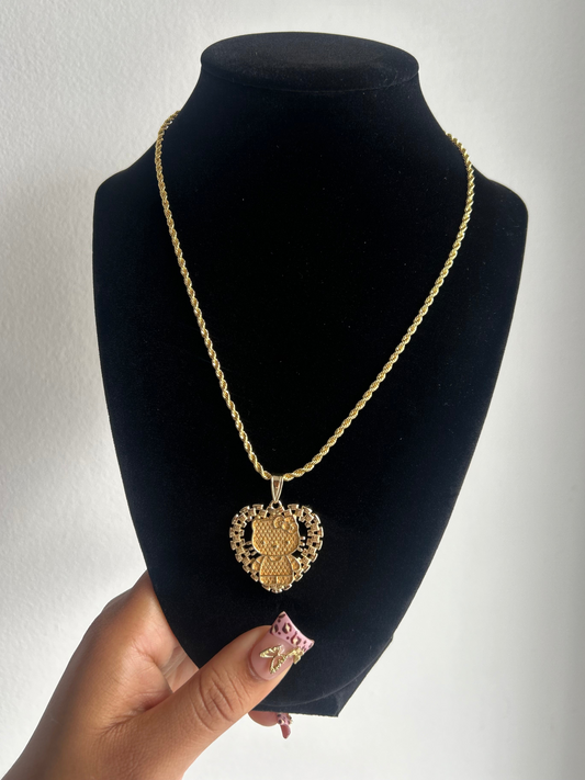 Hk heart necklace