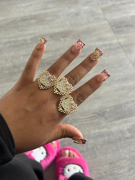 Bling hk heart ring