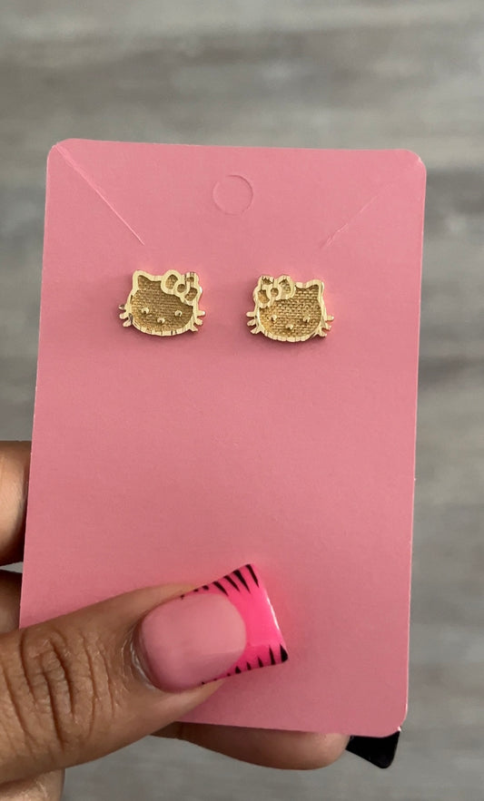 Hk face earrings